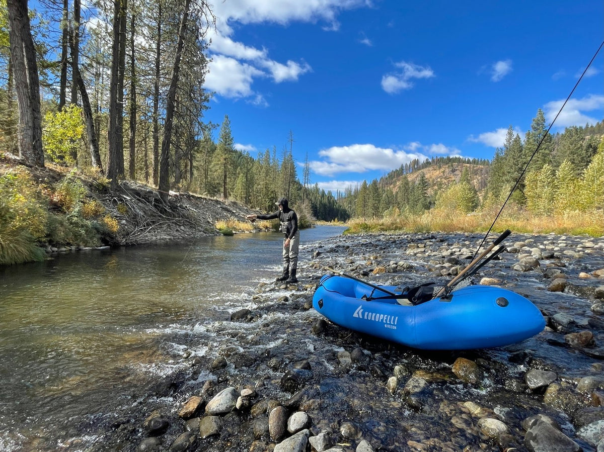 Fly Fishing the Green River Near Pinedale in a Water Master Raft