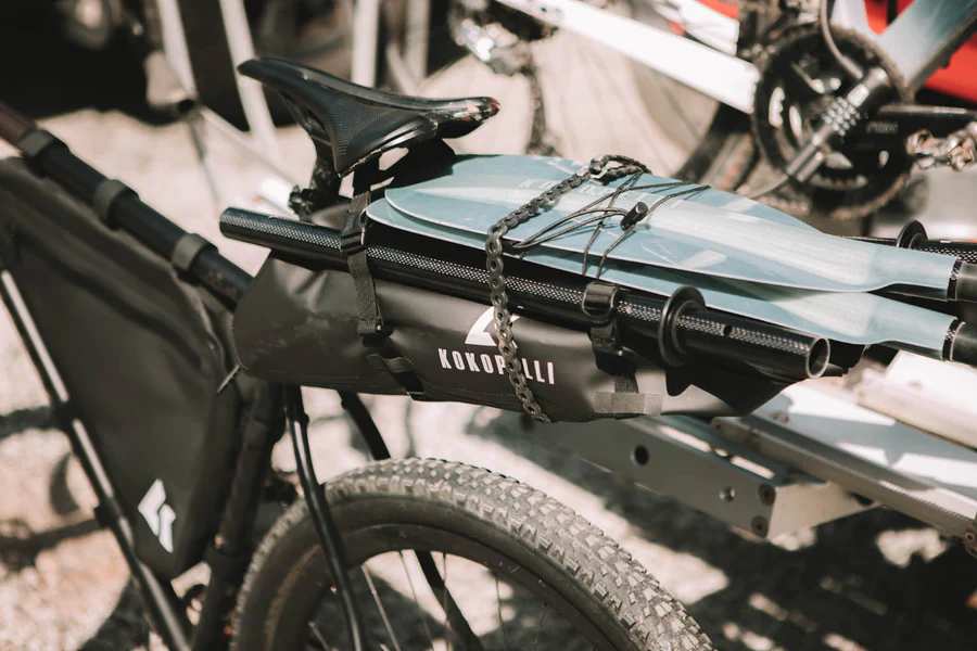 Bike featuring attached bike bags